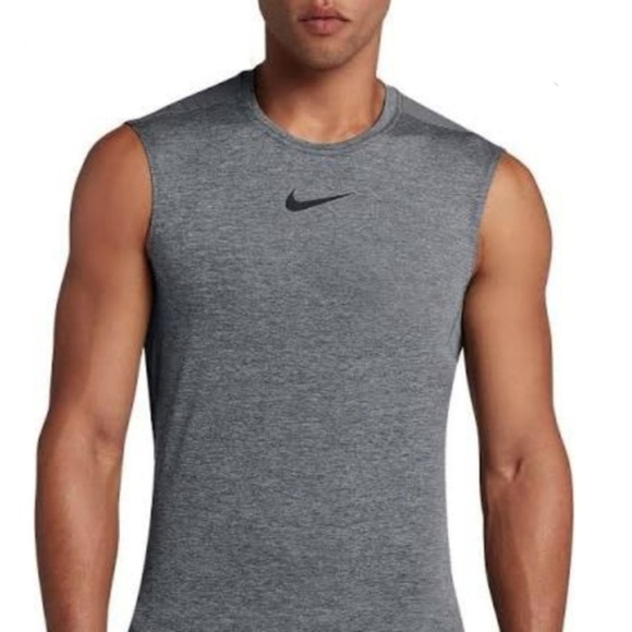 nike pro sleeveless fitted top